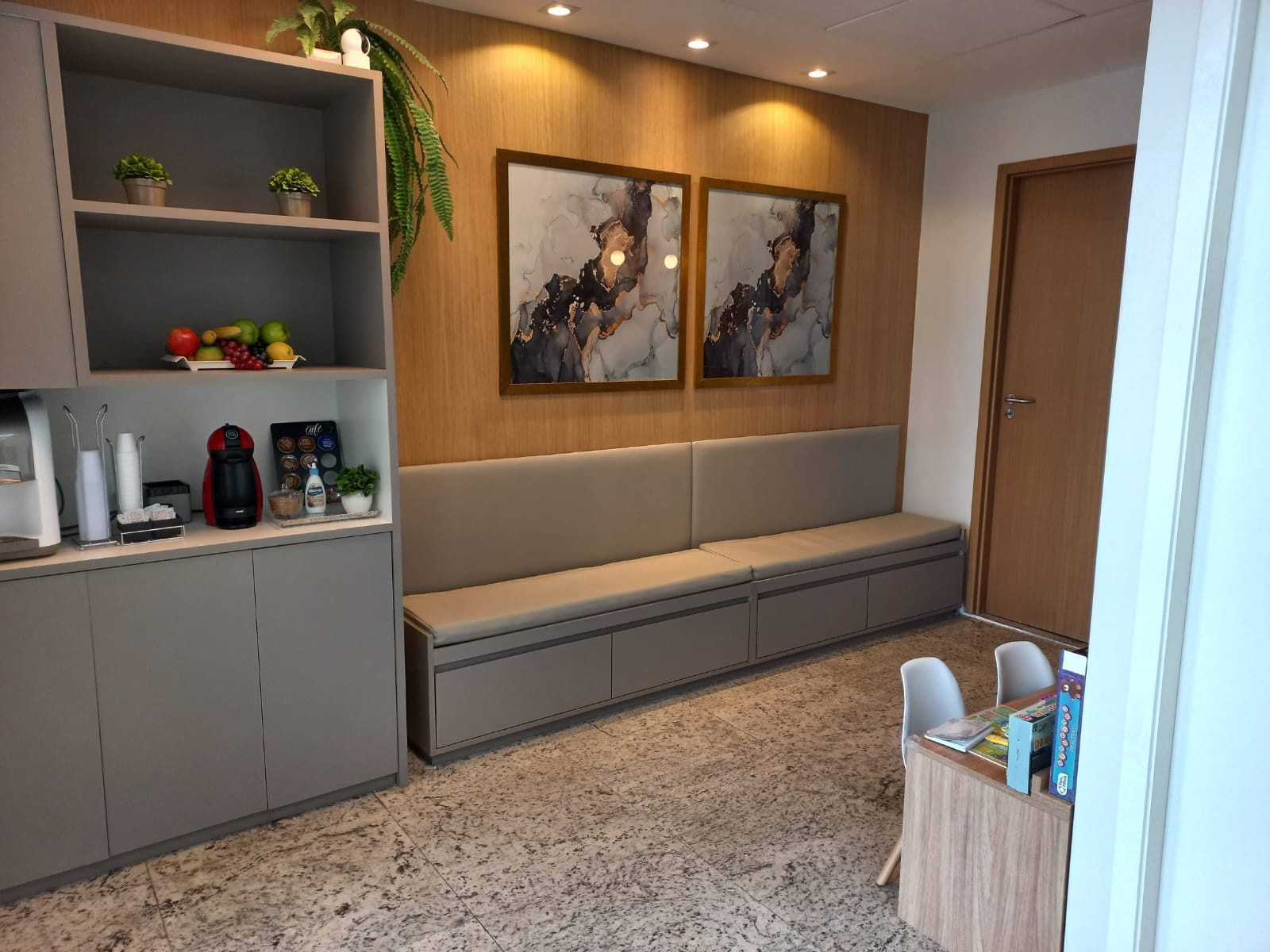Sala de atendimento da Clínica Psiquê